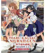 Toaru Kagaku no Railgun Full Series Season 1+2+3 1-73 + OVA English SHIP... - $68.83