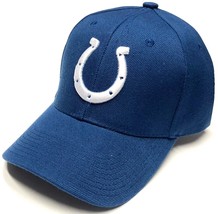 Indianapolis Colts NFL Team Apparel Blue Basic Hat Cap Adult Men&#39;s Adjustable - £16.06 GBP