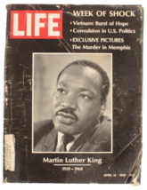 Vintage Life Magazine April 12 1968 Martin Luther King Week of Shock - £7.75 GBP