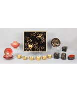 16 Pieces Chinese &amp; Japanese Lacquer - $1,881.67 MXN
