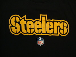 NFL Pittsburgh Steelers National Football League Fan Reebok Black T Shirt S - $19.39