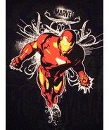 Iron Man Marvel Comics Super Hero Black T Shirt L - £15.59 GBP