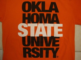 NCAA Oklahoma State Cowboys College University School Fan Orange T Shirt S - £14.47 GBP