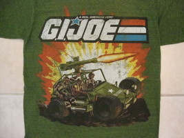 G.I. Joe &quot;A Real American Hero&quot; Show Action Figures America Dark Green T Shirt S - £14.54 GBP