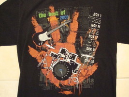 &quot;The Best of 1999-2009&quot; Drums Electric Guitar A2 Music Soft Black T Shirt M - £14.55 GBP