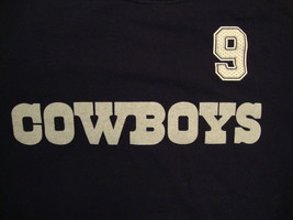 NFL Dallas Cowboys National Football League Tony Romo #9 Fan Blue T Shirt S - £12.57 GBP