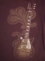 Urban Pipeline Blues Rock &amp; Roll Guitar Brown T Shirt S - £14.86 GBP