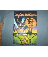 NCAA Halloween 2011 UT Texas Longhorns Blue Graphic Print T Shirt S - £14.76 GBP