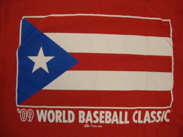 MLB Major League Baseball Fan 2009 World Baseball Classic Red T Shirt S - £15.16 GBP