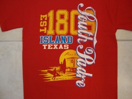 South Padre Island Texas Established 1805 Beach Vacation Red T Shirt S - £14.54 GBP