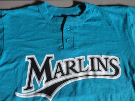 Florida Marlins #4 Mlb 2 Button Jersey Shirt Youth L Excellent Free Us Shipping - £10.89 GBP