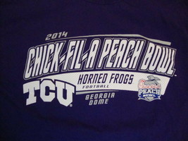 NCAA TCU Horned Frogs Texas Christian University Football Fan 2014 T Shirt S - £14.78 GBP