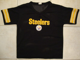 NFL Pittsburgh Steelers National Football League Fan Black Jersey Kids M - £12.71 GBP