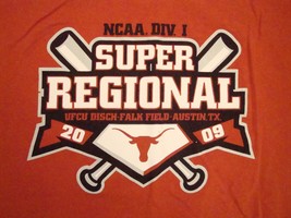 NCAA University of Texas Longhorns UT Baseball College Super Regional T Shirt L - £12.51 GBP