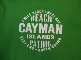 Cayman Islands Beach Patrol 7 Mile ocean spring summer break Green T Shirt S - £15.05 GBP