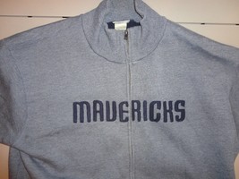Gray Reebok NBA Dallas Mavericks  Zippered Sewn Sweatshirt Jacket Adult XL - $35.68