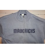 Gray Reebok NBA Dallas Mavericks  Zippered Sewn Sweatshirt Jacket Adult XL - $35.68