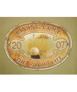 Living Golf The Good Life Golfing Golfer Newport Blue T Shirt L - £15.51 GBP