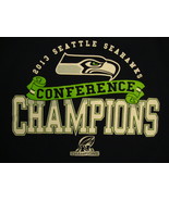 NFL Seattle Seahawks National Football 2013 Conference Champions Blue T ... - £12.69 GBP