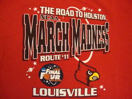 NCAA Louisville Cardinals University Basketball Fan 2011 Final Four T Sh... - £15.04 GBP