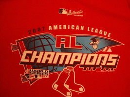 MLB Boston Red Sox Major Baseball Fan American League Champions 2007 T Shirt L - $18.75