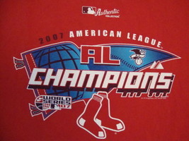 MLB Boston Red Sox Major League Baseball Fan 2007 Champions Red T Shirt XL - £14.84 GBP