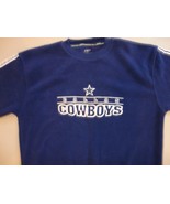 Blue NFL Dallas Cowboys Football Embroidered Polyester Fleece Sweatshirt... - £23.46 GBP