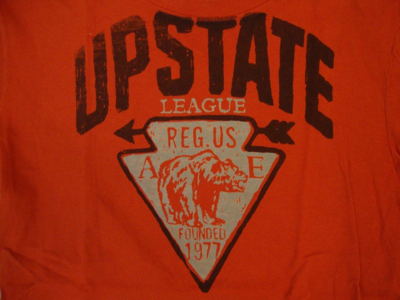 Primary image for American Eagle Upstate League Founded 1977 Red T Shirt S / M 