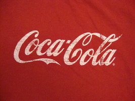 Coca-Cola Coke Soda Pop Drink Distressed Vintage/Retro-Style Red T Shirt M - $19.79