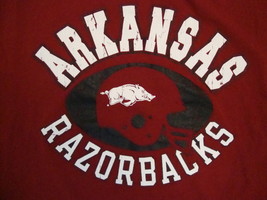 NCAA Arkansas Razorbacks College University School Fan Red T Shirt M - £14.78 GBP