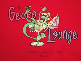 The Gecko Lounge Bar Puerto Progreso Mexico Cruise Vacation Souvenir T S... - £14.54 GBP