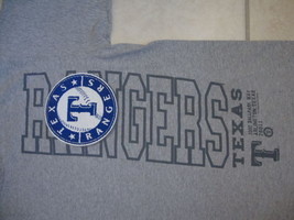 MLB Texas Rangers Major League Baseball Fan Merchandise Gray T Shirt M - £12.51 GBP