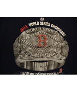MLB Boston Red Sox Major League Baseball Fan 2013 World Series Blue T Sh... - £12.51 GBP
