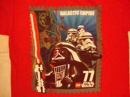 Star Wars Lego Star Wars Galactic Empire Card Darth Vader Red T Shirt M / L - £15.02 GBP