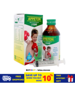 Appeton Lysin Multivitamin Syrup For HealthyGrowth Better Appetite 120ml - $37.82 CAD
