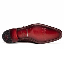 Toluca genuine crocodile and lizard dress monk strap Wine image 5