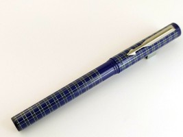 Parker Beta Special Edition CT Roller Ball Pen Ballpoint Pen Checks Blue new - $11.74