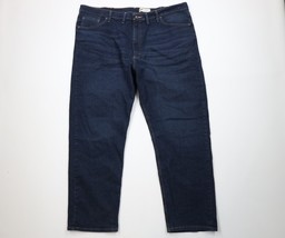 Vintage Y2K Wrangler Mens 44x30 Faded Stretch Relaxed Fit Denim Jeans Blue - $44.50
