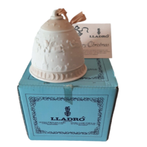 Lladro Collectors Society Christmas Bell Dated 1989 White Beige 5.616 - $14.95