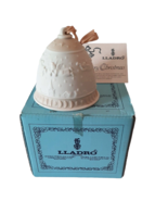 Lladro Collectors Society Christmas Bell Dated 1989 White Beige 5.616 - £11.91 GBP