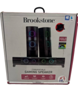 Brookstone Gaming Dual Speakers USB 3.5mm Audio System for PC Convertibl... - $47.62 CAD