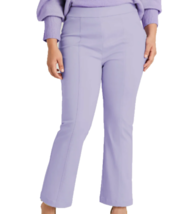 Hill House Lavander The Claire Pant Size L Structured Stretch Crop Career Zip - £39.83 GBP