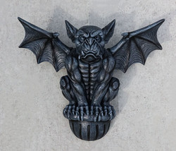 Ebros Large Gothic Winged Gargoyle On Ledge Wall Decor Hanging Sculpture... - $88.95