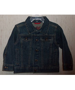 EXCELLENT BOYS OSKOSH B&#39;gosh DISTRESSED BLUE JEAN TRUCKER JACKET   SIZE 2T - $25.20