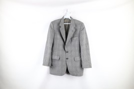 Vintage 70s Streetwear Mens 39R Wool 2 Button Suit Coat Sport Jacket Gra... - £38.80 GBP