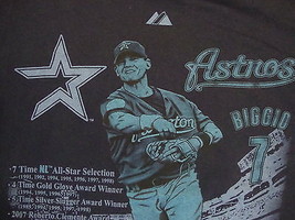 MLB Houston Astros Major League Baseball Fan Craig Biggio #7 Majestic T ... - £14.81 GBP
