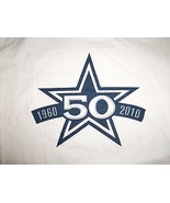 NFL Dallas Cowboys Football Team 50th Anniversary White Graphic Print T-... - £14.53 GBP
