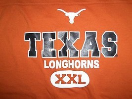 NCAA Texas Longhorns UT Orange Longsleeve 60/40 Graphic Print T Shirt Yo... - £13.64 GBP