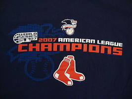 MLB Boston Red Sox Major Baseball Fan American League Champions 2007 T S... - £12.45 GBP