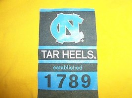 NCAA University Of North Carolina Tar Heels Est. 1789 Yellow Graphic T Shirt - L - £12.72 GBP